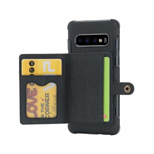 Samsung S10 Plus stødsikkert cover med kortslot 4-SLOT Streetwise V3 Black