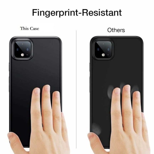 Google Pixel 4 Ultra tyndt matsort cover Basic V2 Black