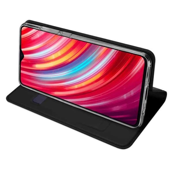 Xiaomi Redmi Note 8 Pro Flip Case Skin Pro korttilokerolla Black