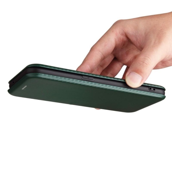 OnePlus Nord N100 Flip Case Kortspor CarbonDreams Grønn Green