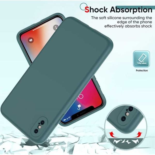 iPhone XS / X Kuminen Matt Green Shell Liquid - vihreä