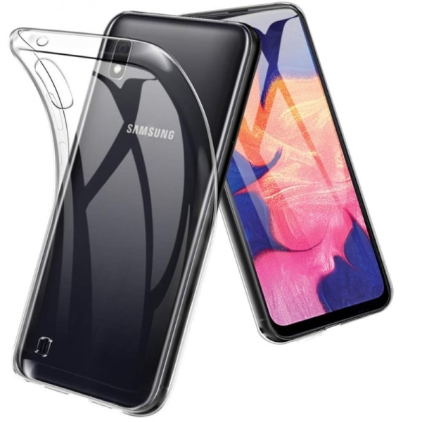 Samsung A10 stødabsorberende silikonecover Enkelt Transparent