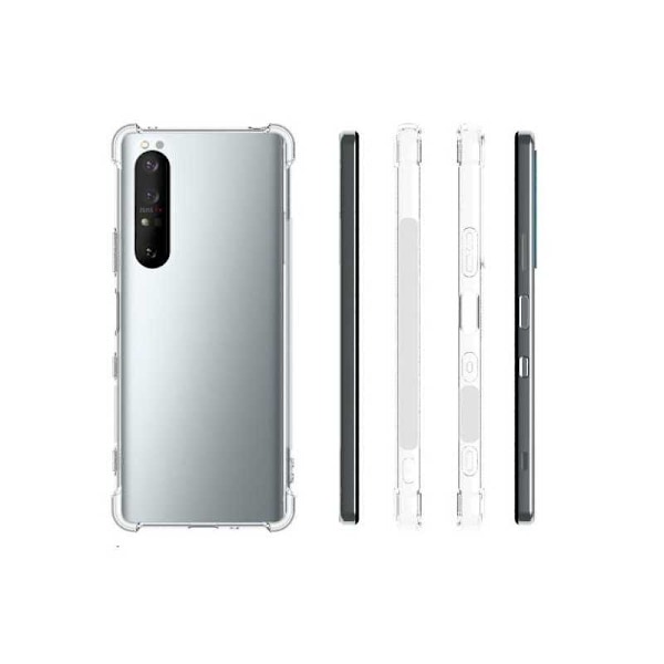 Xperia 1 III Iskunvaimennin Silicone Case Shockr Transparent