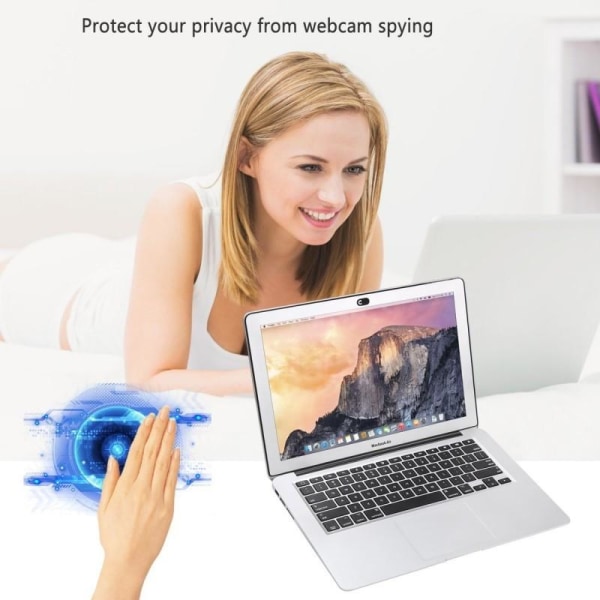 4-PACK Webcam Beskyttelse til bærbare computere / iPad Black