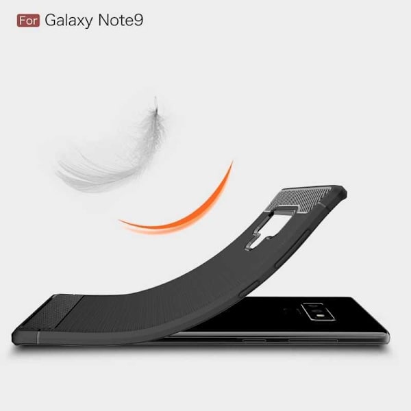 Samsung Note 9 Shock Resistant Shock Absorbing Shell SlimCarbon Svart