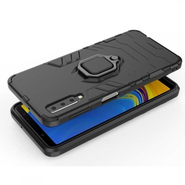 Samsung A70 iskunkestävä kansi rengaspidikkeellä ThinArmor (SM-A705F/DS) Black
