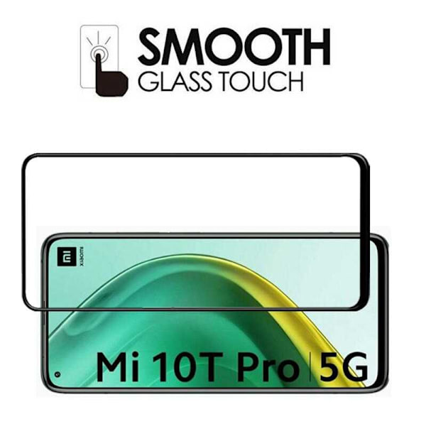 2-PACK Mi 10T / Mi 10T Pro hærdet glas 0,26 mm 2,5D 9H fuldramme Transparent