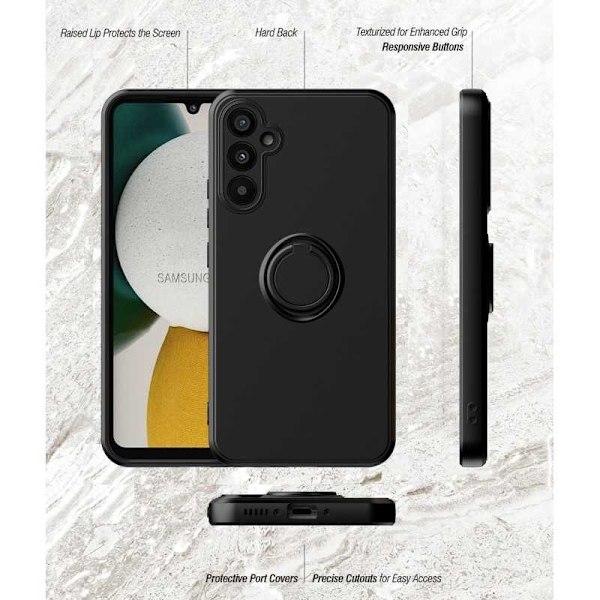 Samsung A54 5G stødsikkert cover med ringholder CamShield Grön