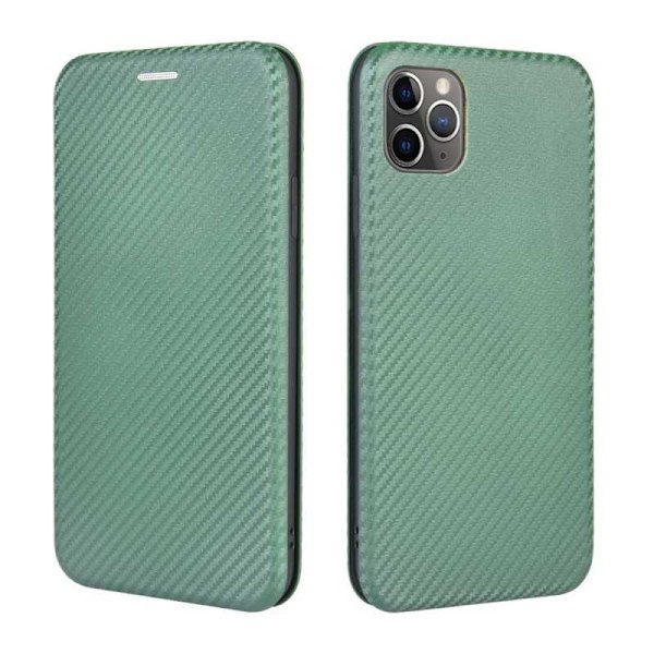 iPhone 11 Pro Max Flip Case -korttipaikka CarbonDreams Green Green