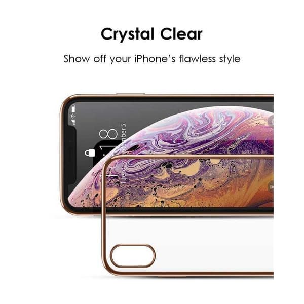 iPhone X iskuja vaimentava kumikotelo Silver