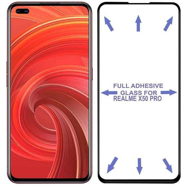 2-PACK Realme X50 Pro FullFrame® 0.26mm 9H Härdat Glas Transparent