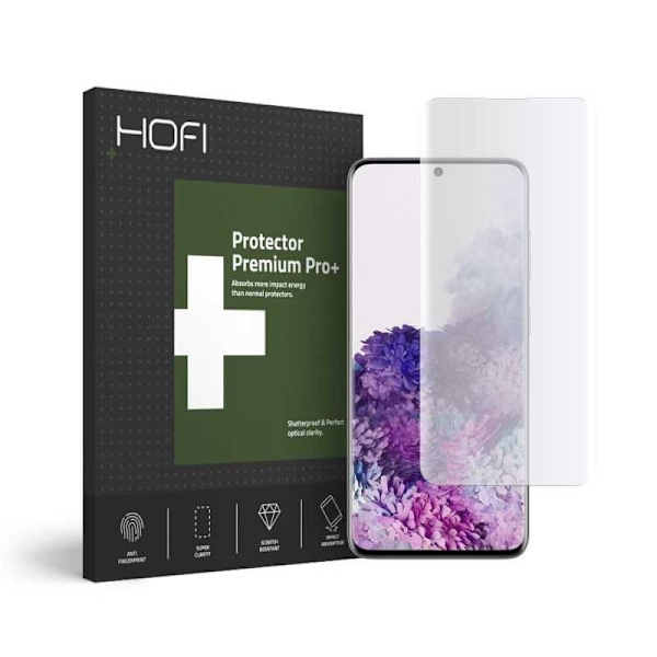 Samsung S20 hærdet glas 9H Hofi UV Transparent