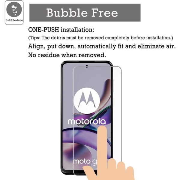 2-PACK Motorola Moto G13 / G23 Härdat glas 0.26mm 2.5D 9H Transparent