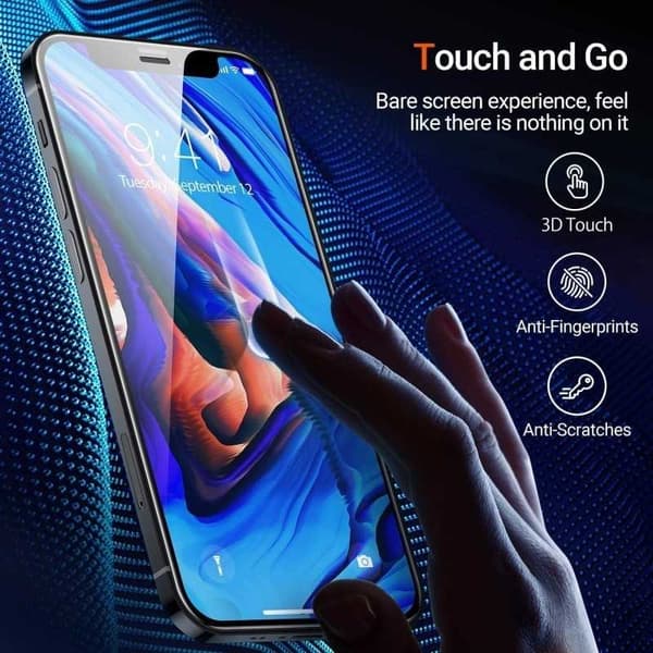 2-PACK iPhone 13 Pro Härdat Glas 0.26mm 9H Fullframe Transparent