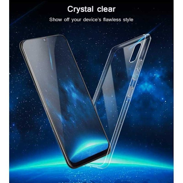 Samsung A70 stødabsorberende silikonecover Enkelt Transparent