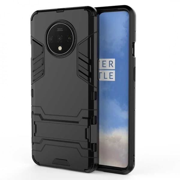 OnePlus 7T Iskunkestävä kotelo jalustalla ThinArmor Black