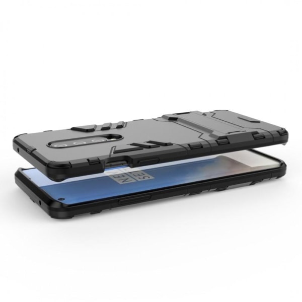 OnePlus 8 -iskunkestävä kotelo jalustalla ThinArmor Black