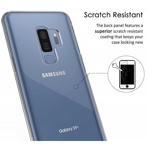 360° täysin peittävä silikonikotelo Samsung S9 Transparent