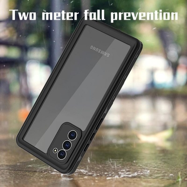Samsung Note 20 fuld dækning vandtæt premium cover - 2m Transparent