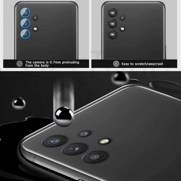 2-PACK Samsung A32 4G Kamera Linsskydd Transparent