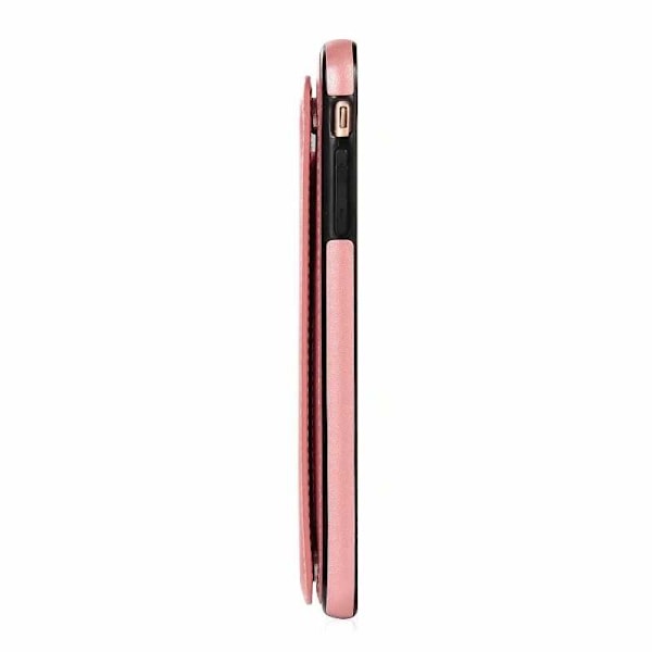 iPhone 6 / 6S Stødsikker Cover Kortholder 3-SLOT Flippr V2 Pink gold