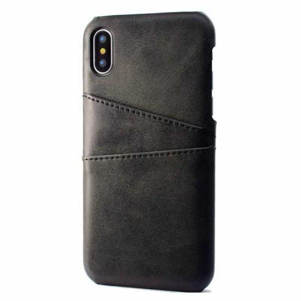 iPhone XS Max stødabsorberende kortholder Retro V2 Black