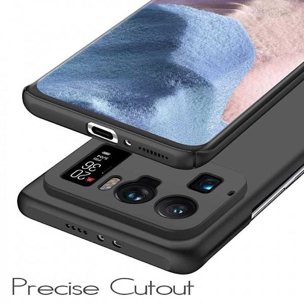 Xiaomi Mi 11 Ultra Thin kumipinnoitettu mattamusta Cover Basic V2 Black