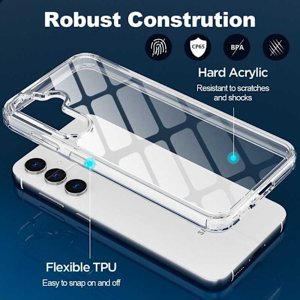 Samsung S21/S21Plus/S21FE/S22/S22 Plus Stötdämpande Skal Simple V2 - Transparent Samsung S21 FE