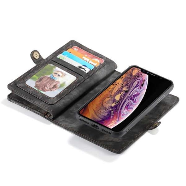 Multi-slot Flipfodral Apple iPhone X / XS Svart