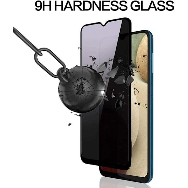 Samsung A34 5G Privacy Hærdet glas 0,26mm 2,5D 9H Transparent