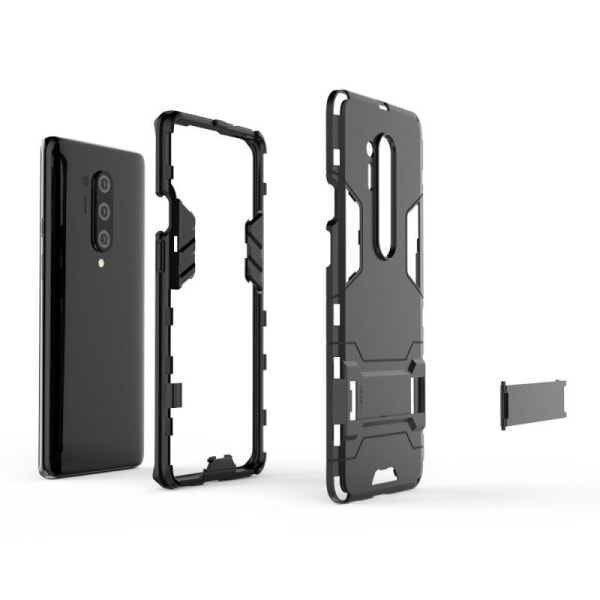OnePlus 8 Pro -iskunkestävä kotelo jalustalla ThinArmor Black