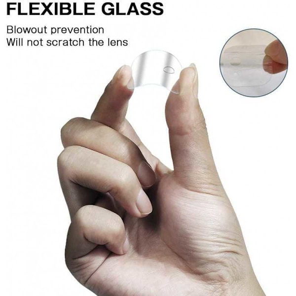 2-PACK Samsung A71 Kamera Linsskydd Transparent