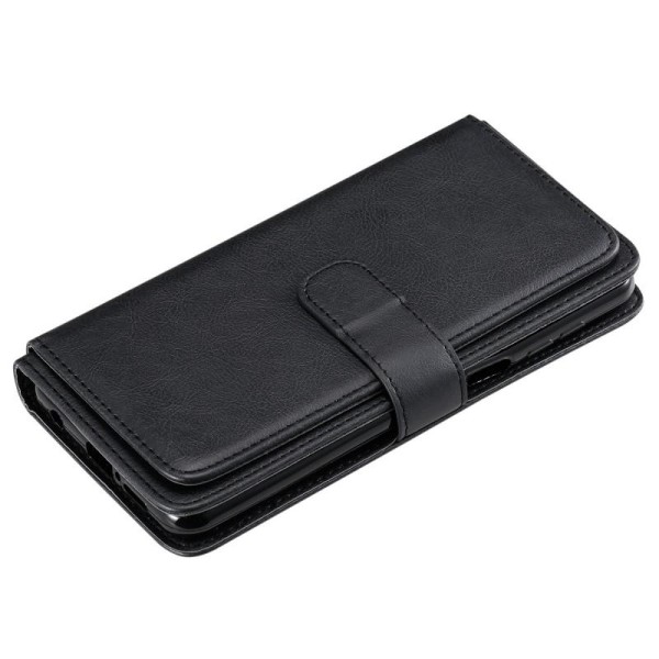 Redmi Note 9S/9 Pro Praktisk Plånboksfodral med 11-Fack Array V2 Svart