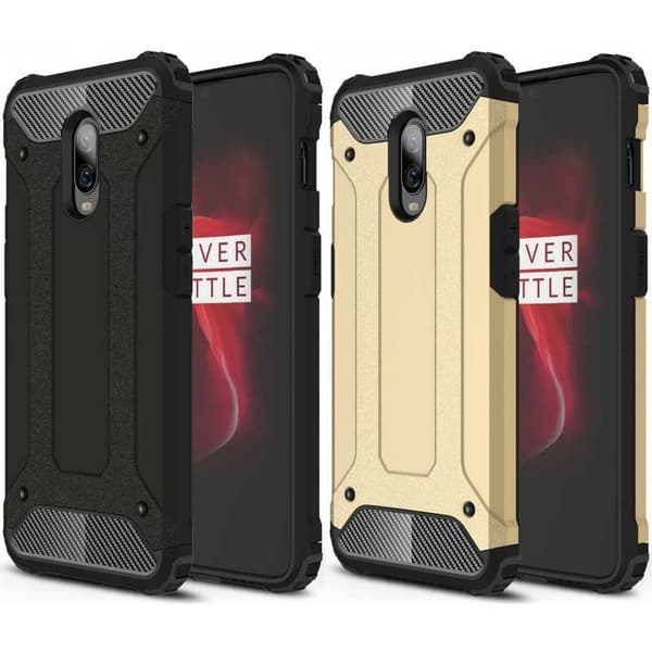 OnePlus 6T Iskunkestävä Shell SlimArmor Svart