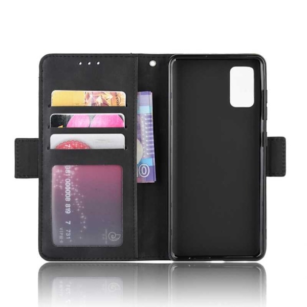 Samsung A41 Plånboksfodral PU-Läder 6-FACK Winston V3 Svart