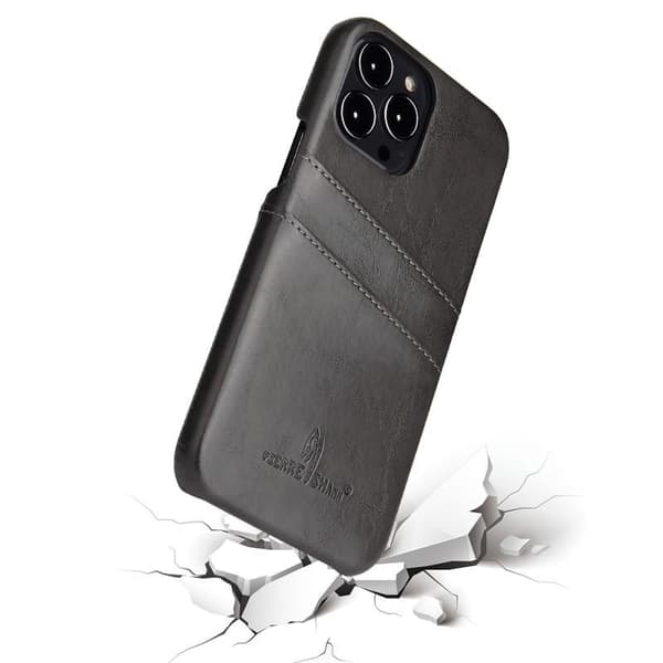 iPhone 14 Pro iskuja vaimentava korttipidike Retro Black