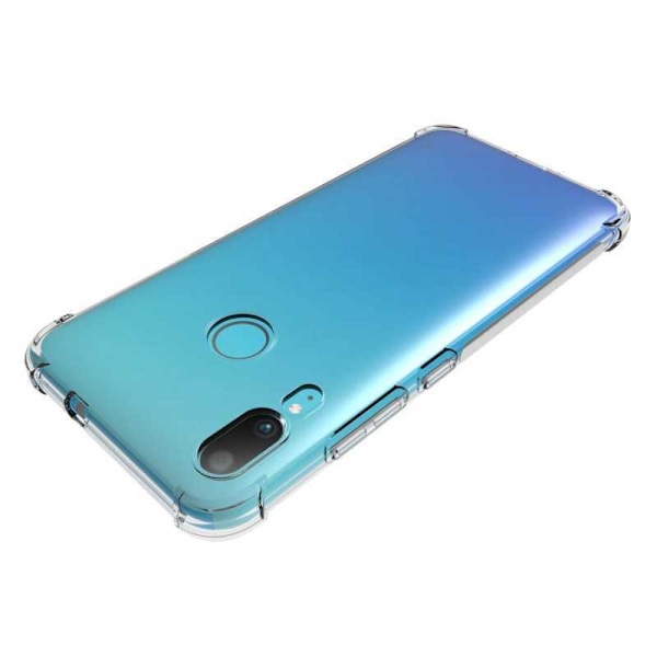 Motorola Moto E6 Plus iskuja vaimentava silikonikotelo Shockr Transparent