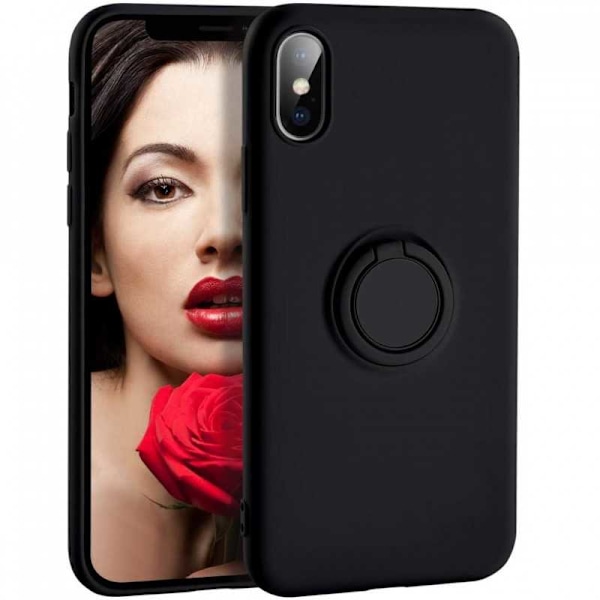 iPhone XS Max Stöttåligt Skal med Ringhållare CamShield Grön