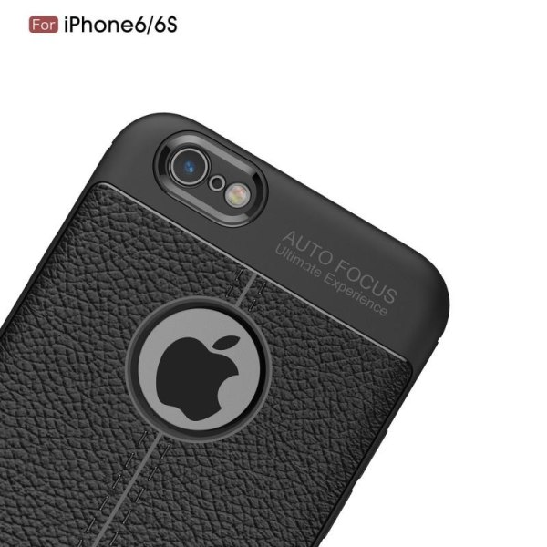iPhone 6S Plus Iskunkestävä ja iskuja vaimentava nahkaselkä Black