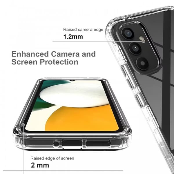 Samsung A34 5G Heltäckande Premium 3D Skal 3in1 ThreeSixty Clear