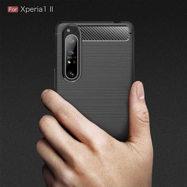 Xperia 1 II Shockproof Shell SlimCarbon (XQ-AT51) Black