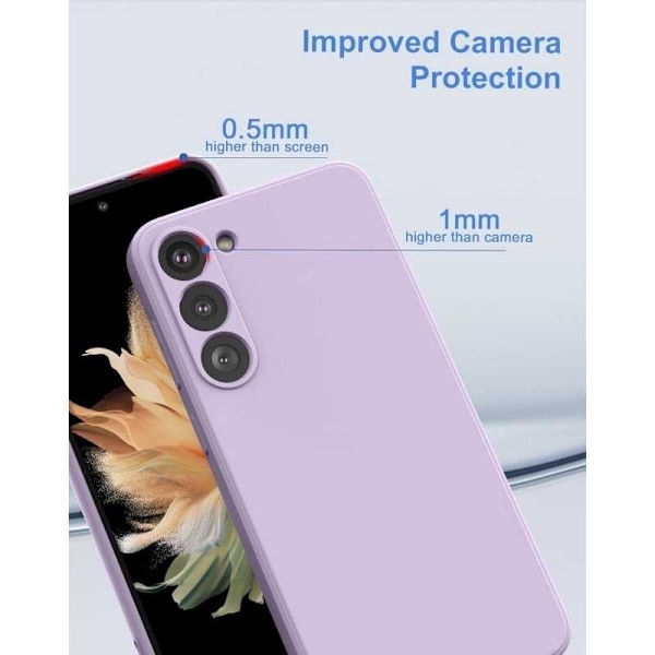 Samsung S24 Plus Gummibelagd Matt Skal Kameraskydd Liquid - Lila