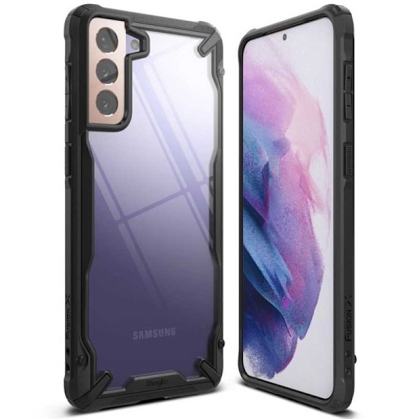 Samsung S21 Plus iskunkestävä rengasrengas Fusion X Transparent