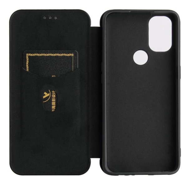 OnePlus Nord N10 Flip Case -korttipaikka CarbonDreams Black