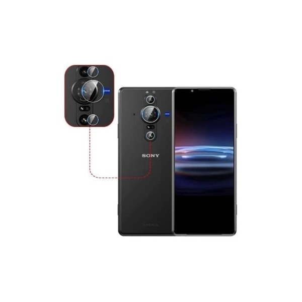 2-PACK Sony Xperia Pro-I skjermbeskyttelses kameralins Transparent