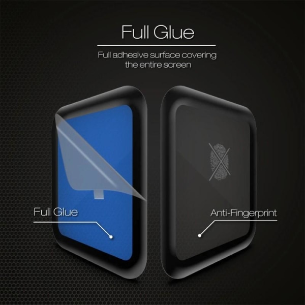 2-PAKKT Fitbit Sense 2 / Versa 4 Herdet glass FullFrame 3D 0.2mm Transparent