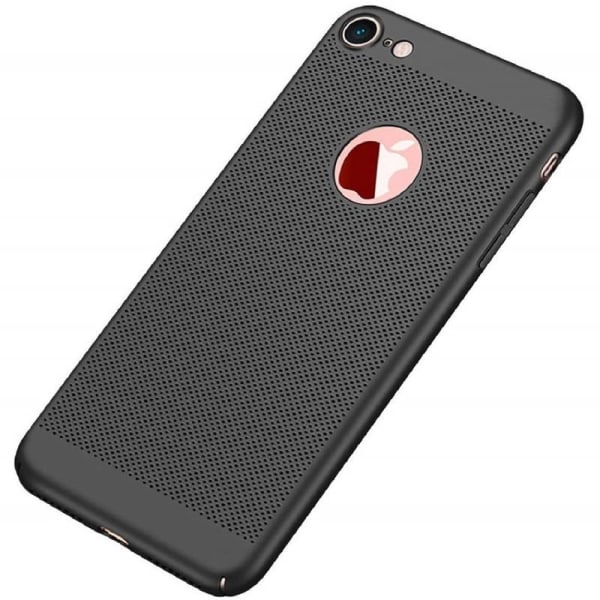 iPhone 7 Plus Støtdempende Ultratynn gummibelagt Case Breeze Black