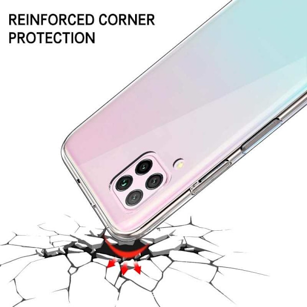 Huawei P40 Lite Stöttåligt Genomskinligt Skal Simple Transparent