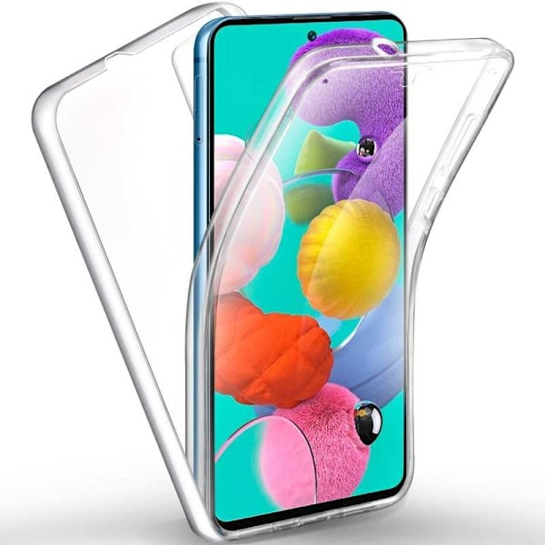 360° koko vartalo- ja iskunvaimenninsuoja Samsung A51 Transparent