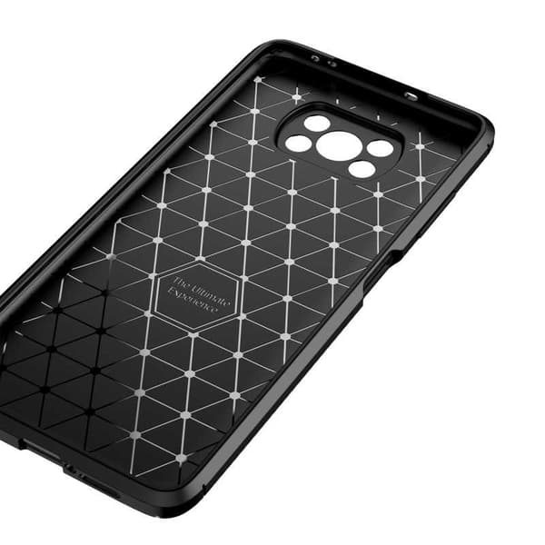 Xioami Poco X3 NFC Stöttåligt Slimmat Skal FullCarbon V4 Svart